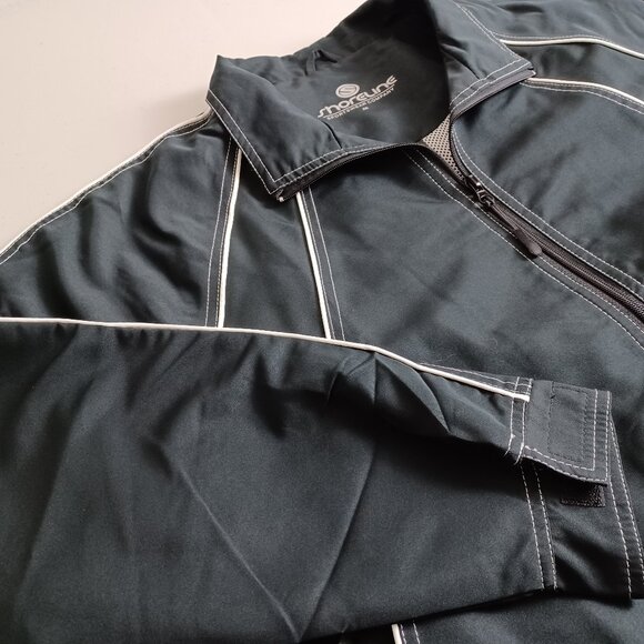 Shoreline Sportswear Black White Striped Jacket - Picture 3 of 16